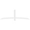 Ekena Millwork Bellingham Architectural Grade PVC Gable Bracket, 96"W x 32"H x 2"D x 4"F, 8/12 Pitch GBP096X32X0204BEL00 - alternate 3